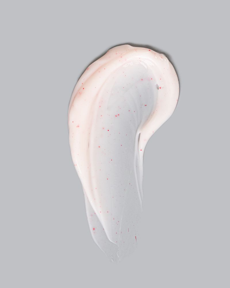 A macro swirl of cosmetic cream